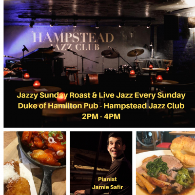 Jazzy Sunday Roasts at Hampstead Jazz Club with Jamie Safir